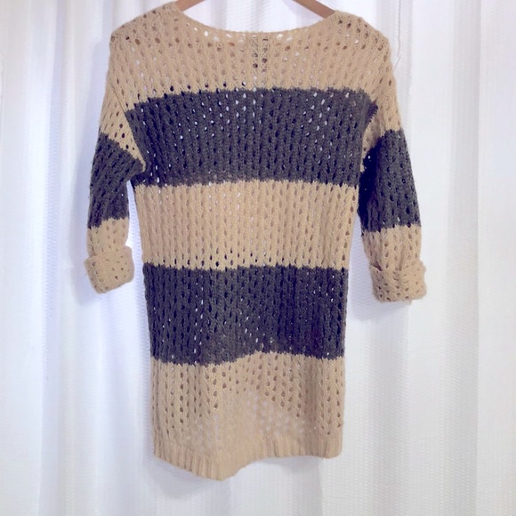 Pink and grey cozy knit sweater - Picture 2 of 2